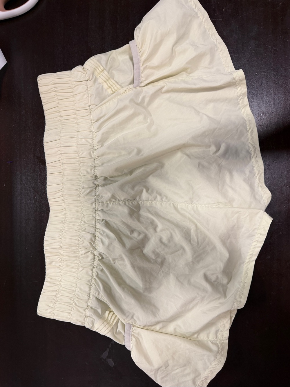 FP Movement by Free People Cream Elastic-Waist Athletic Shorts